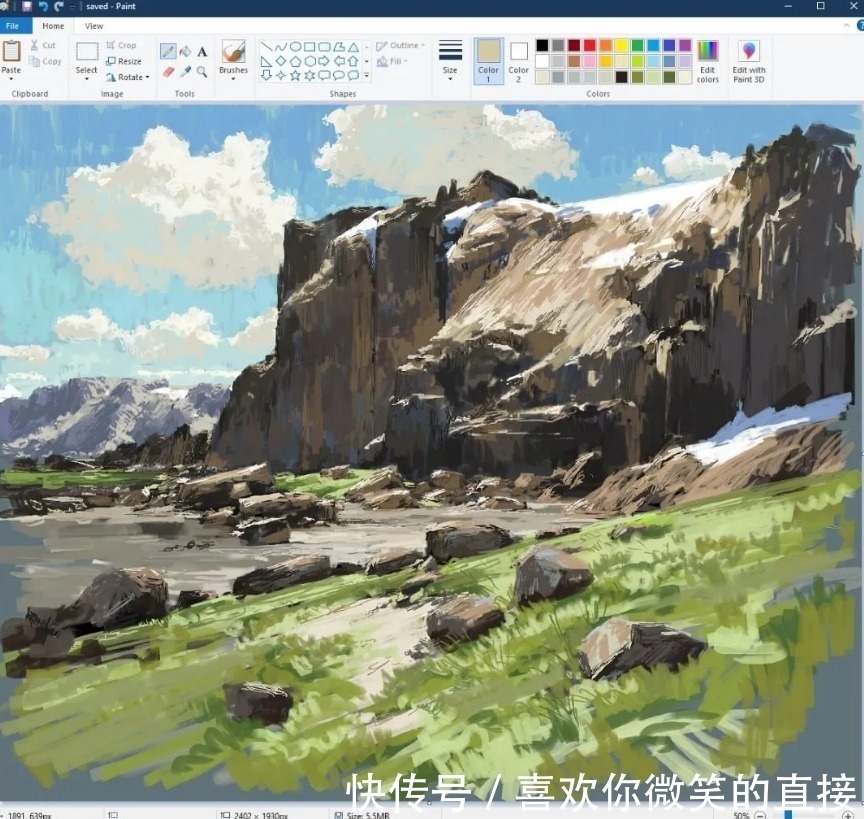 作品#不受绘画工具束缚的神人,画出一幅幅让人目瞪口呆的作品!