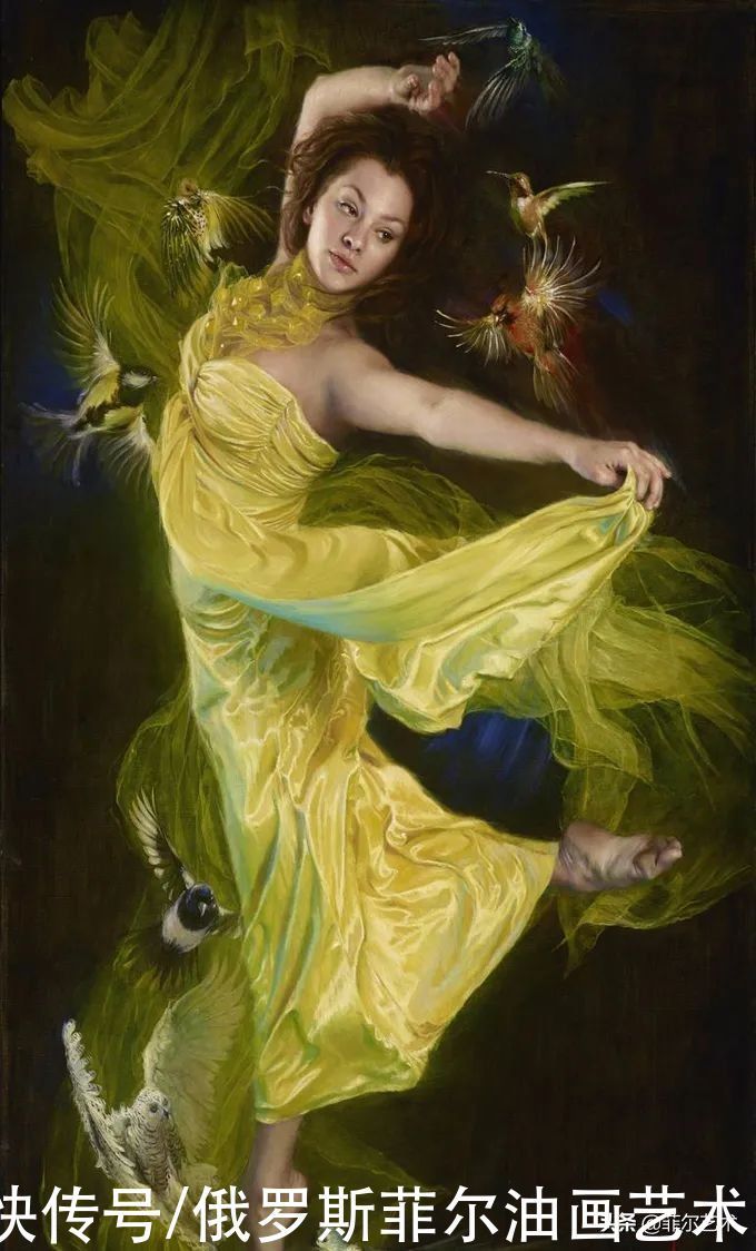 曼努克&自然野性!亚美尼亚女艺术家曼努克的唯美油画作品欣赏