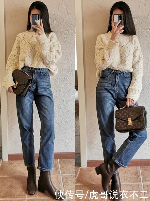 春季人人都有的针织类单品，被她轻松穿出熟龄美，不输日本博主