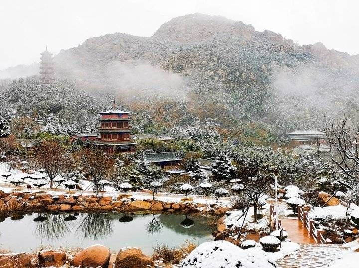 今冬|石岛今冬第一场雪如约而至，好美啊