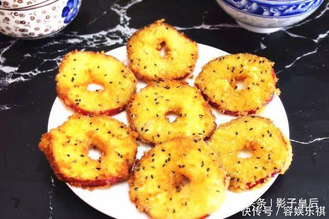 教您一道苹果芝麻饼,样式好看还香甜,过节端上桌,家人都爱吃