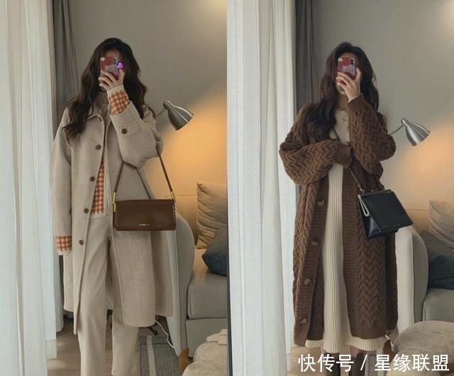 冬天别穿的太沉闷，奶白咖色浅灰等浅色系温暖又大方，好看还气质