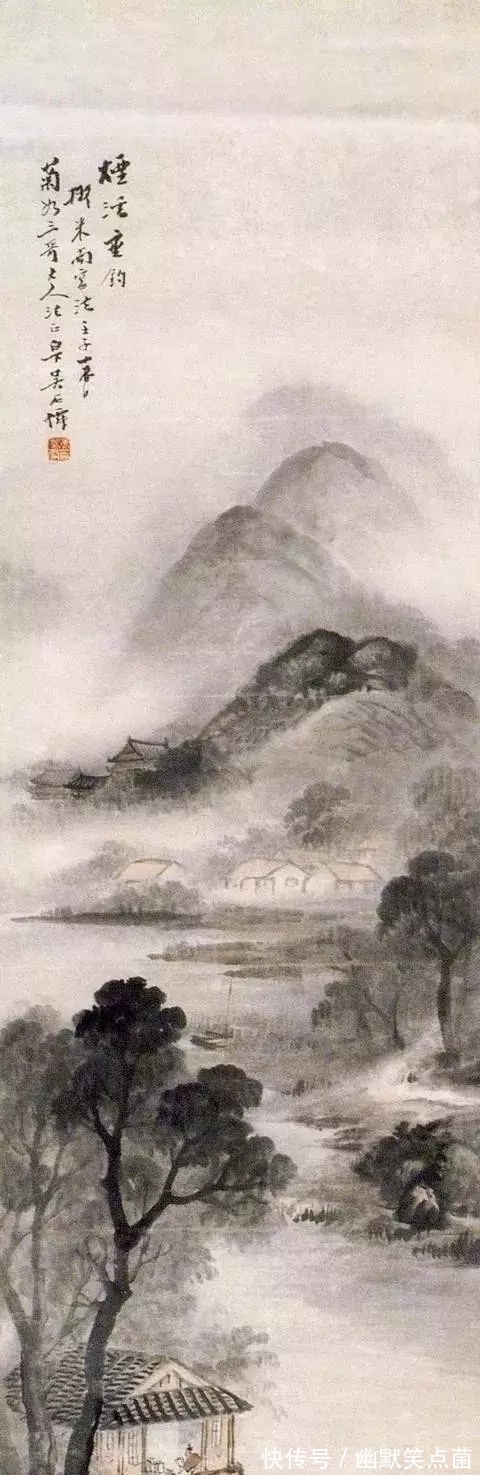 烟雨蒙蒙$海派山水画大家|吴石仙的烟雨蒙蒙