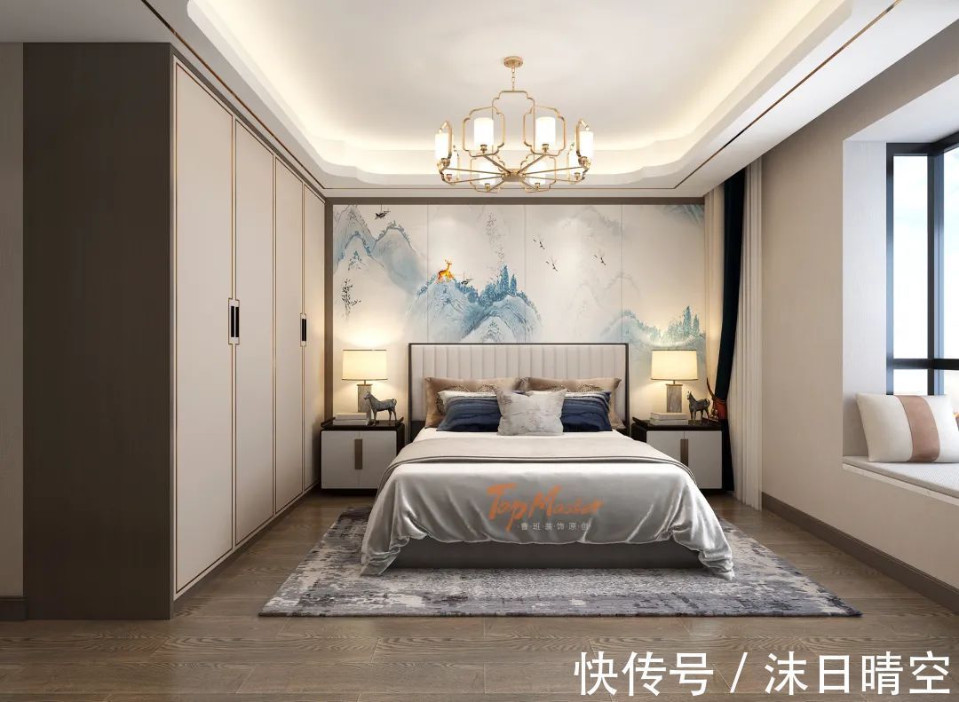 米白|【鲁班装饰】滇池星城169㎡新中式，时尚与雅致