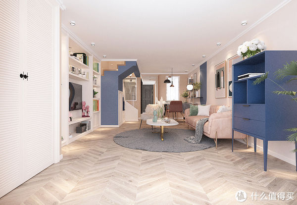 卧室|参观完47岁阿姨的家,感觉自叹不如,仅有47㎡却装修很敞亮又前卫