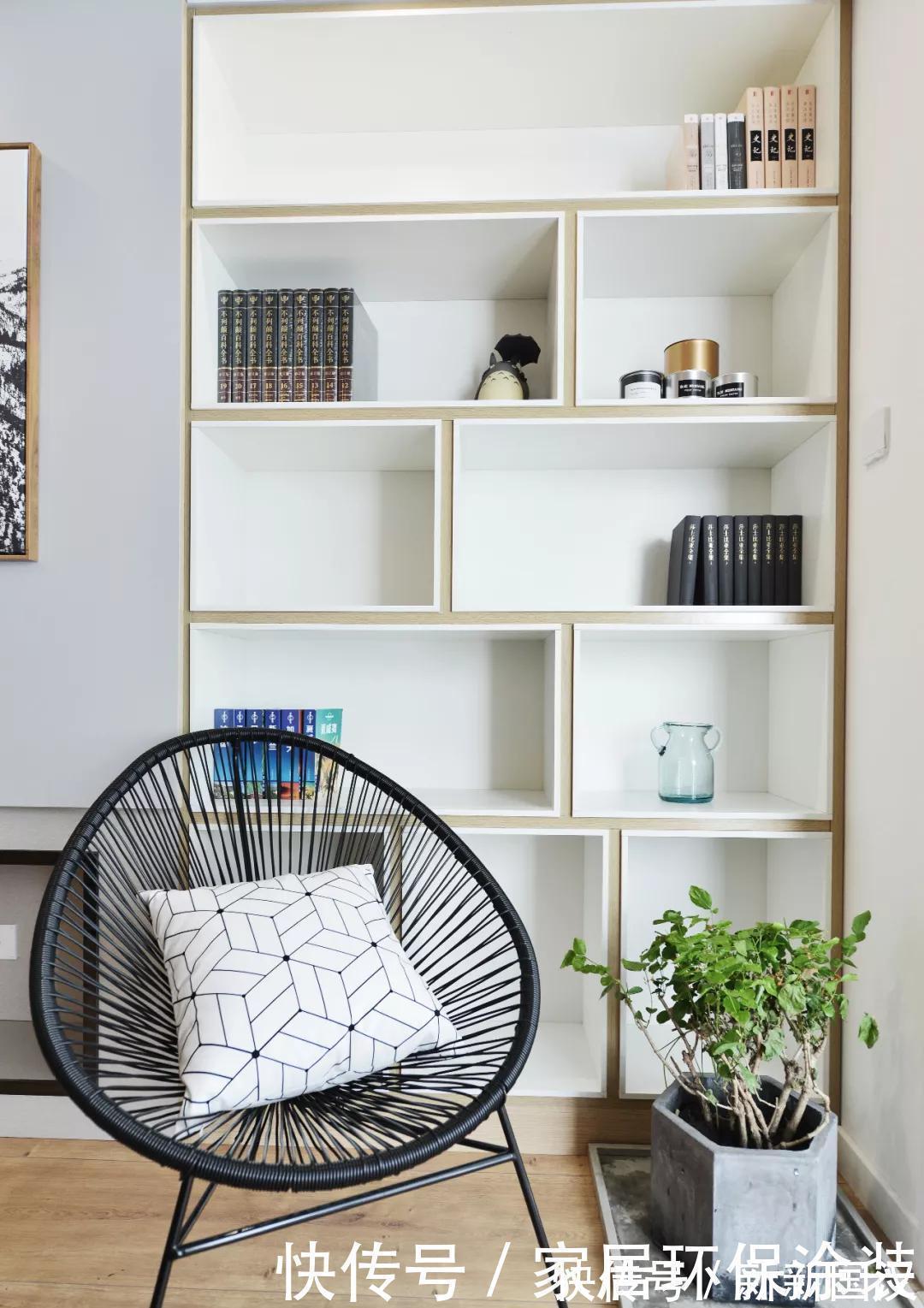 简约风|小夫妻的大三居美宅，现代简约风清新时尚，休闲阳台太赞了，羡慕