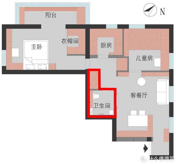 衣帽间|真·收纳狂魔！66㎡挤出20㎡收纳+步入式衣帽间！！