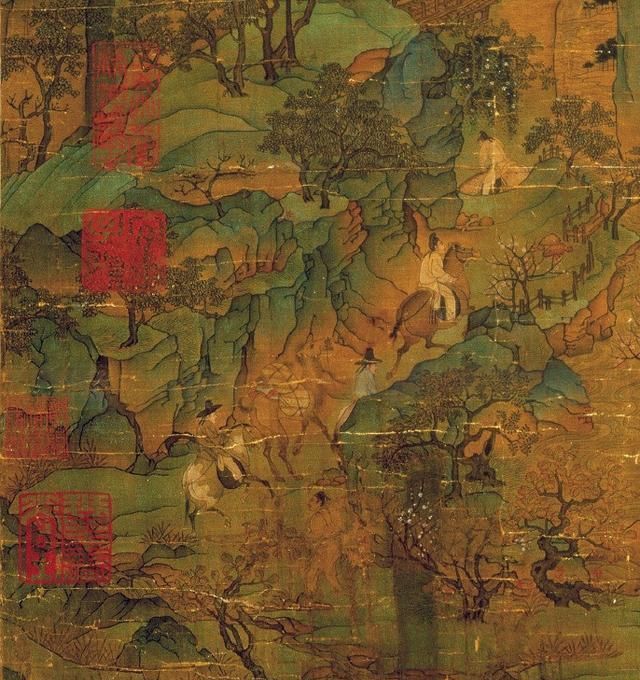 明皇幸蜀图!唐代一幅《明皇幸蜀图》,又被称为妖女祸国图,估价8000万