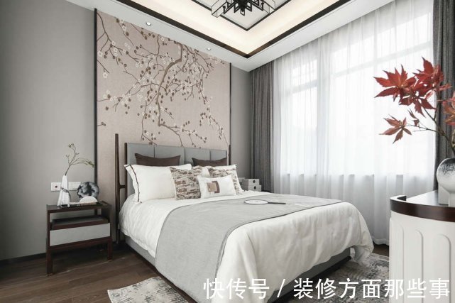 卧室|169平以东方人的“留白”美学观控制节奏,尽显大家风范