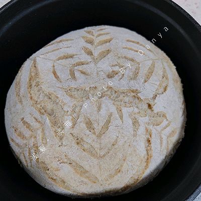 花纹|无糖无油全麦欧包