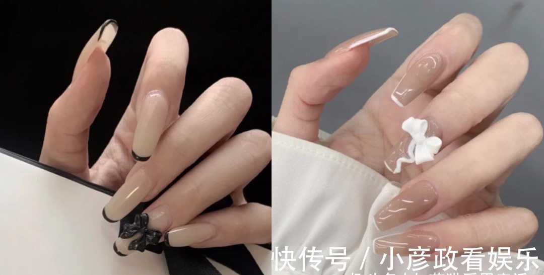 美甲|不会过时的温柔小香风美甲,经典优雅,满满的高级感掩盖不住