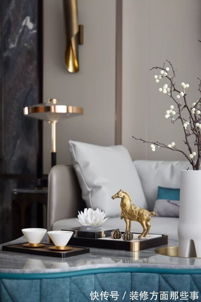 饱和度|173㎡轻奢新中式,古典和现代的碰撞,唯美浪漫!