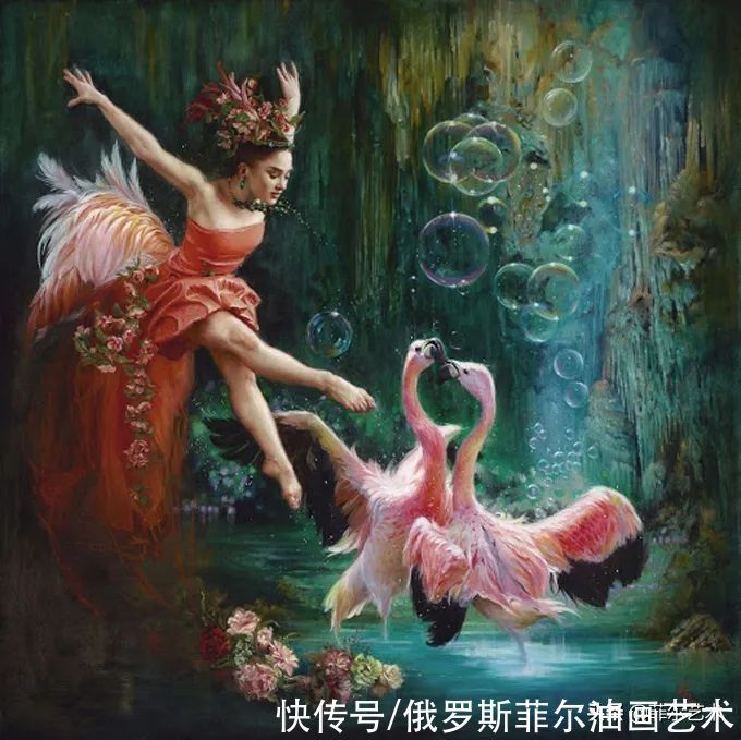 曼努克&自然野性！亚美尼亚女艺术家曼努克的唯美油画作品欣赏