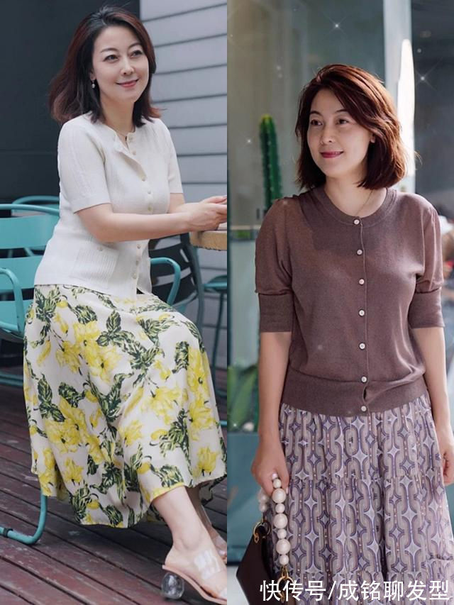 圆领 奔五的女人别穿得太职业,试试这几种高级感穿搭,时尚优雅又减龄