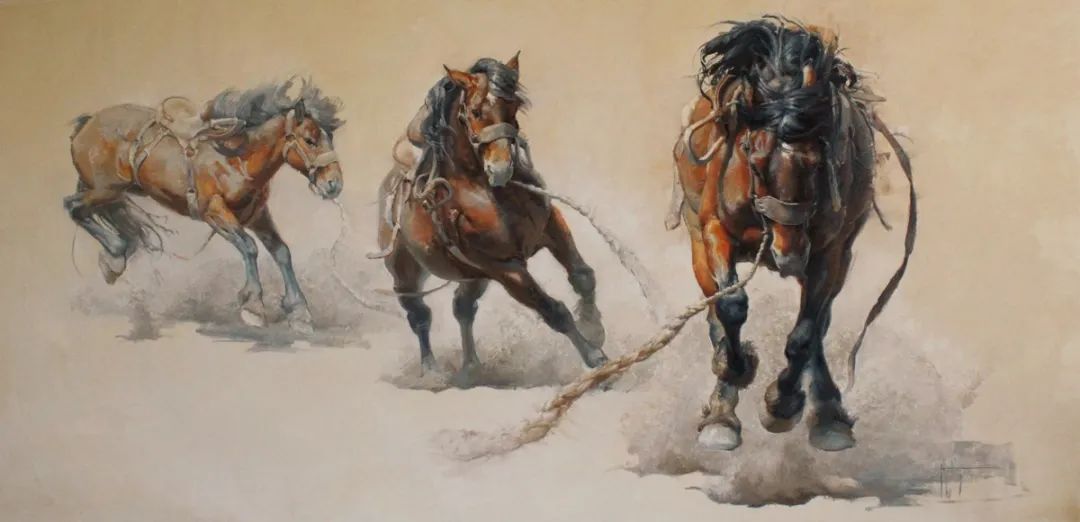 画家|美国90后美女画家,画马堪称一绝!