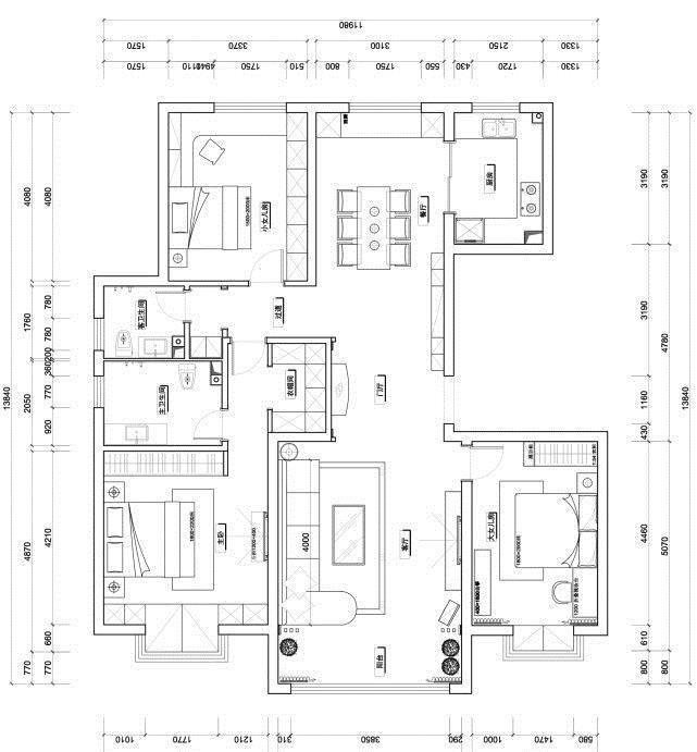 清欢|123㎡新中式三居室以清欢打底,开辟出一条内敛曼妙的静谧
