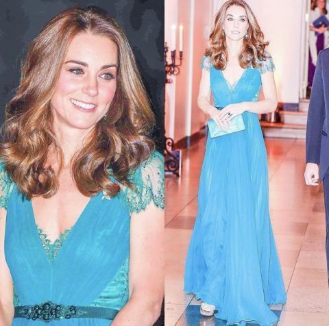 凯特王妃闪光时刻英国王室最优雅的女人，穿上高定礼服仙气飘飘