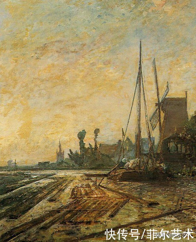 克劳德·莫奈|莫奈眼中的老师，印象派的直接启蒙者，荷兰画家约翰·琼坎德油画