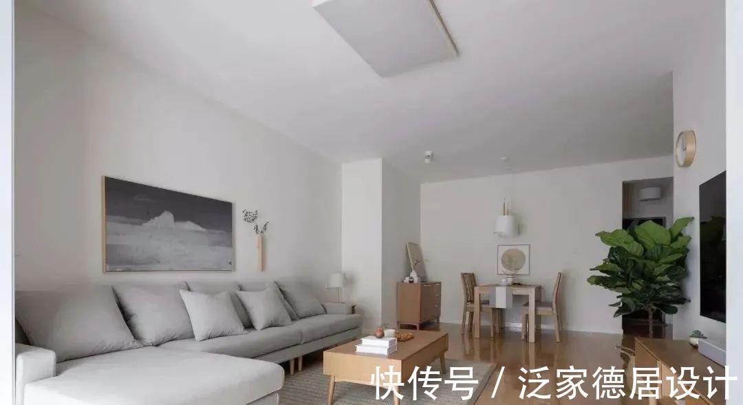 麻质地毯|90平日式三居室新房，温和淡雅！
