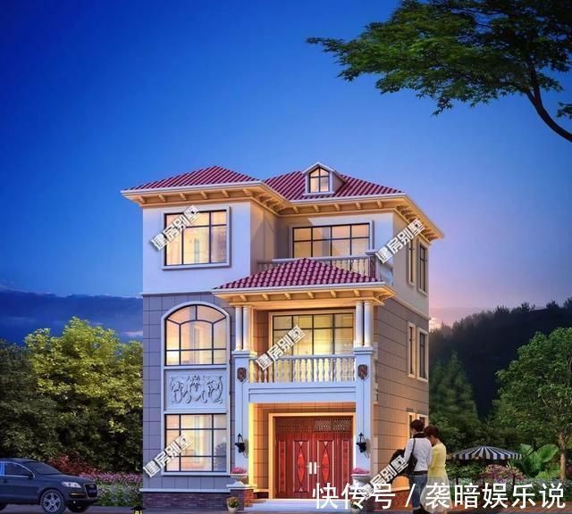 户型|30万盖一栋小别墅在老家,这两个户型真不错,漂亮又大气