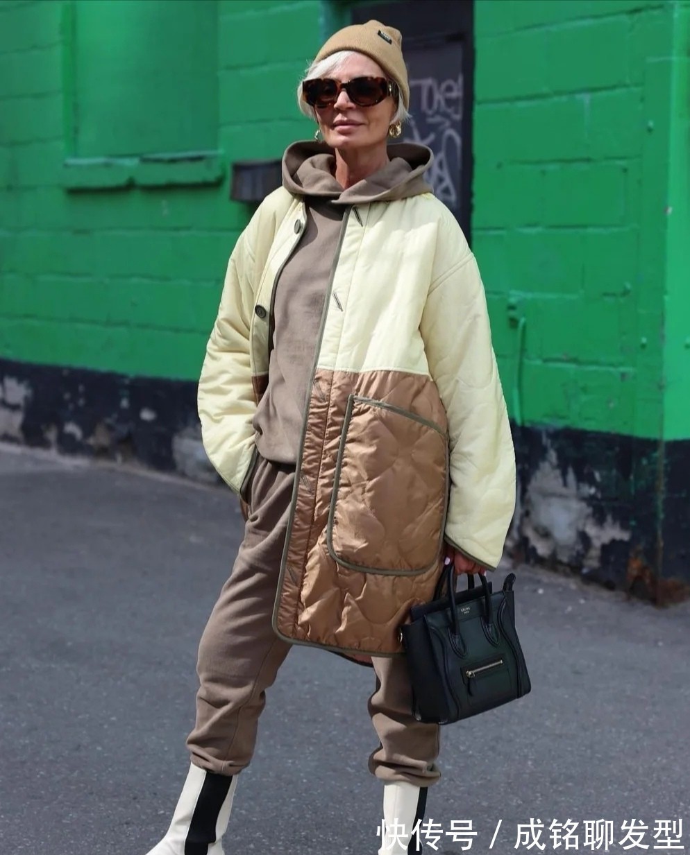 针织|这位六十多岁的阿姨时髦到老!大气又显气场,气质不比年轻人逊色