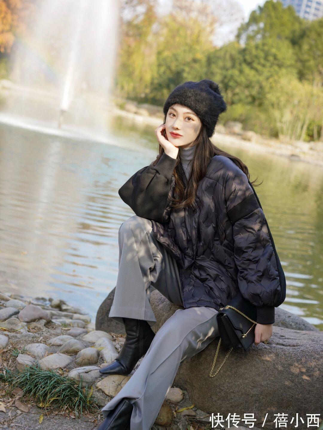 毛衣 看完时尚博主的冬季搭配,才发现“羽绒服”这么时髦,可直接照搬