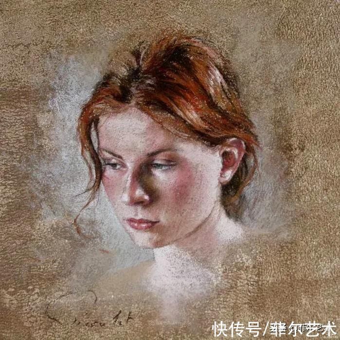 艺术学院$法国女粉彩大师,描绘的女性之美,细腻柔和