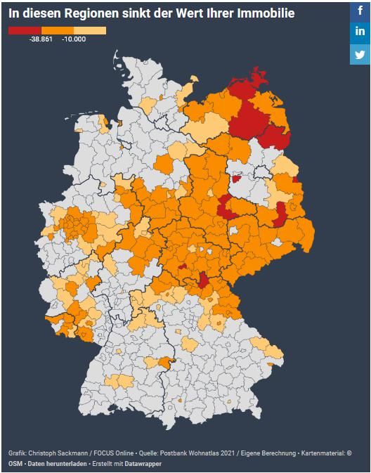 欧元|德国房产再贬值！这些地区的房产应尽快出售