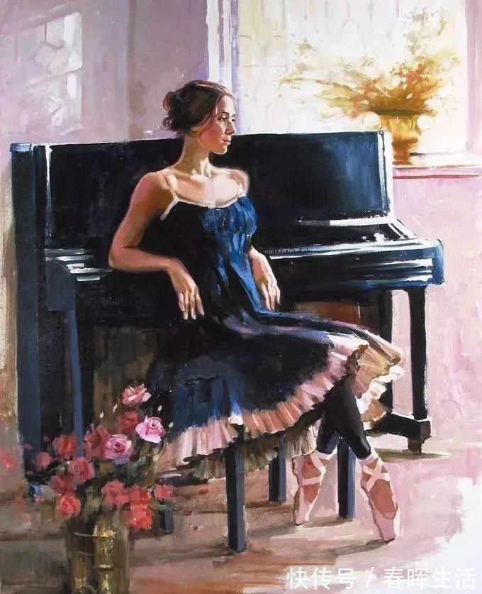 irene@她的油画有一种惊艳脱俗的美,乌克兰天才女画家艾琳·谢里