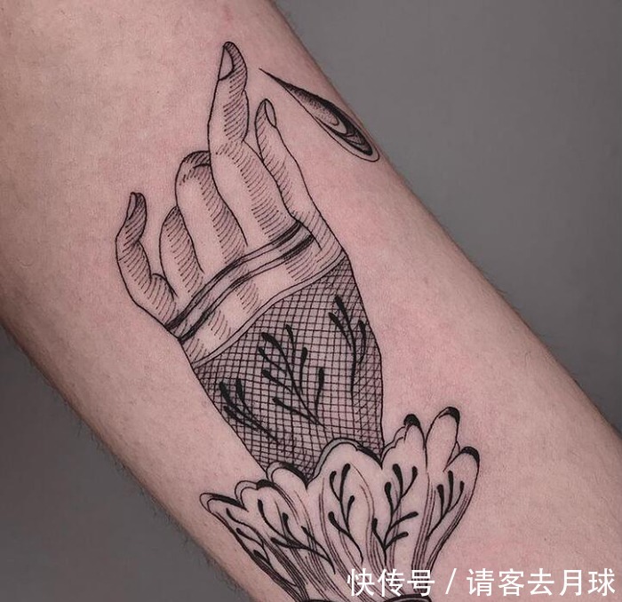 线条|每一根线条它们都在认真的表达自己 好看的线条结构纹身(一)