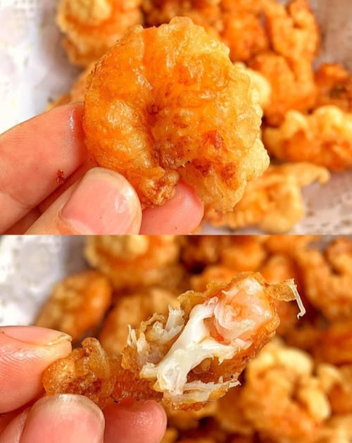 椒盐|脆皮椒盐虾仁,外酥里嫩,一口一个超过瘾