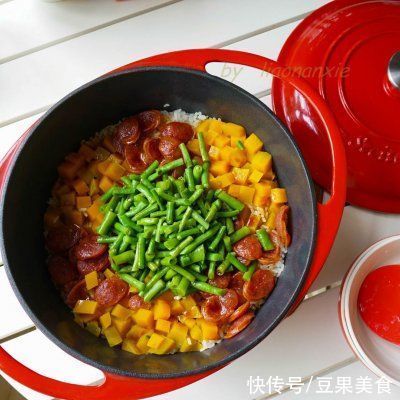 甜肠|可口好上手的南瓜甜肠焖饭，再也不担心吃不上饭了