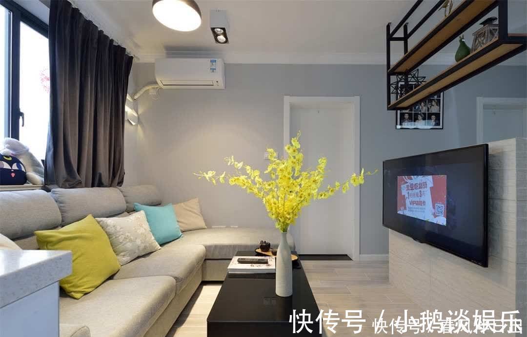 婚房|小夫妻20万打造48㎡婚房，卧室隔出次卧，客餐厨空间共用，牛！