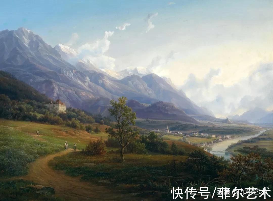 艺术家$高山风景~奥地利艺术家安东·希弗风景油画(高清)作品欣赏