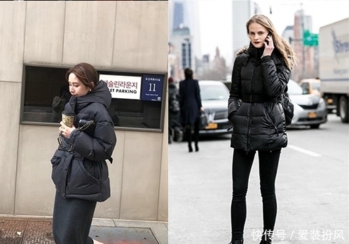 搭配|小个子的女人,冬天穿羽绒服,学会这3个“穿衣法则”,太时髦了