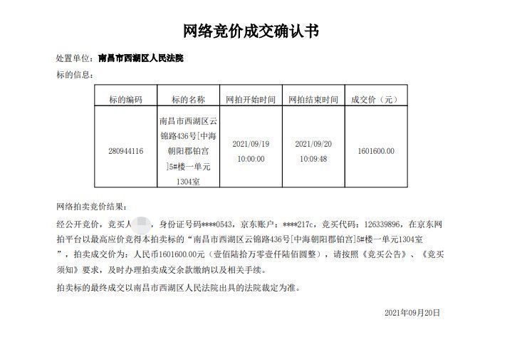 中海朝阳郡|160万成交!中海朝阳郡铂宫成上周溢价最高的法拍房