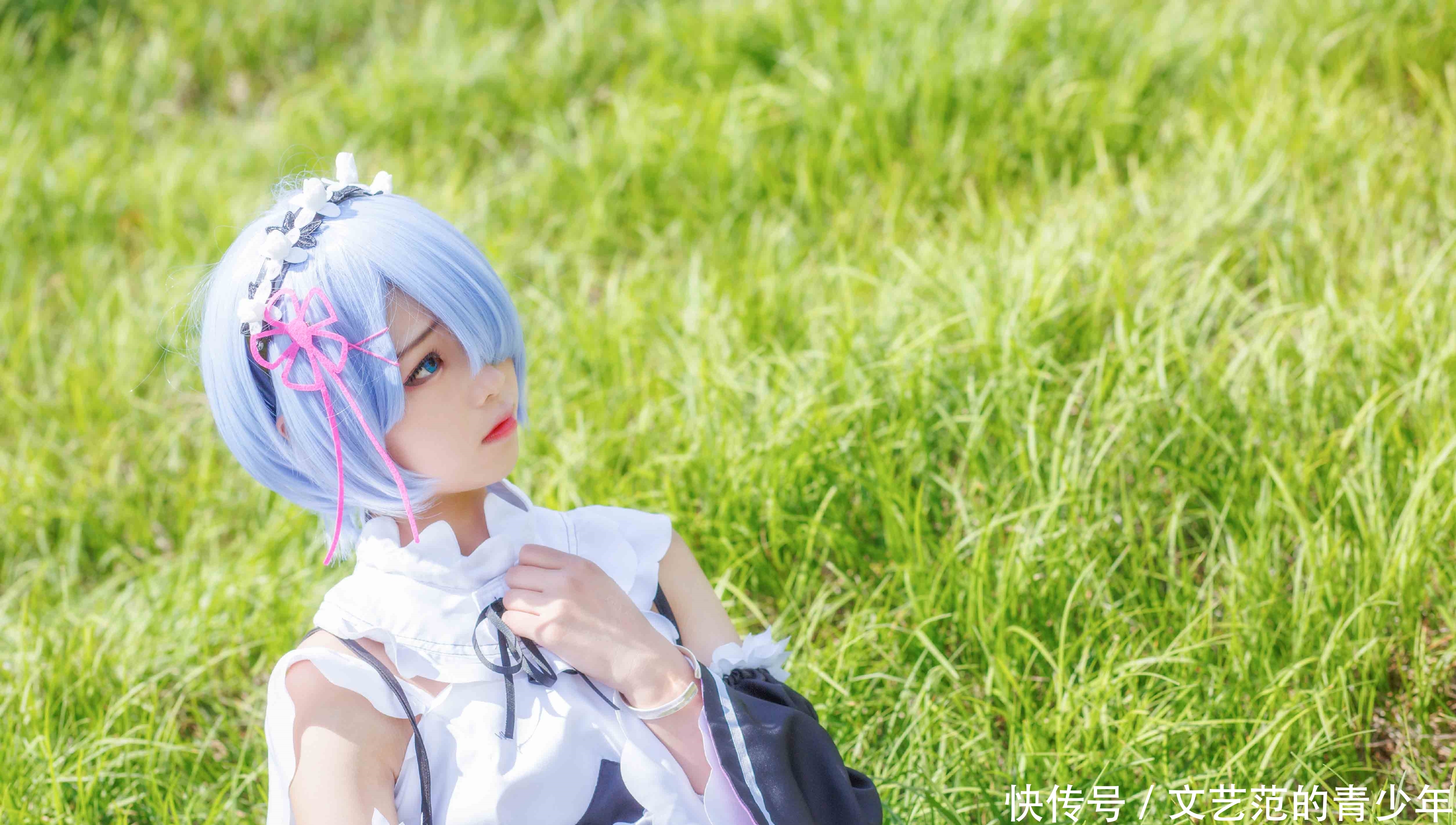 正片|cos：女仆装的蕾姆妹子cos正片@?羽天Shine