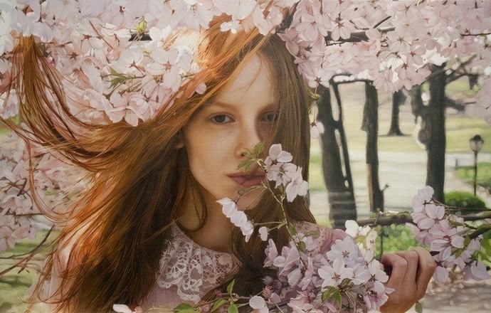 油画|以色列艺术家画出逼真美女油画,身姿曼妙,性感无比