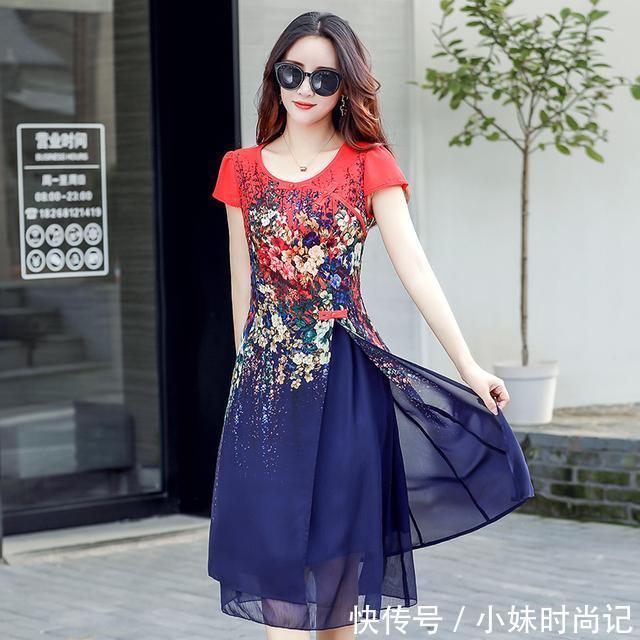 雪纺连衣裙|优雅连衣裙与气质女人同在,独具风情还时尚洋气显年轻