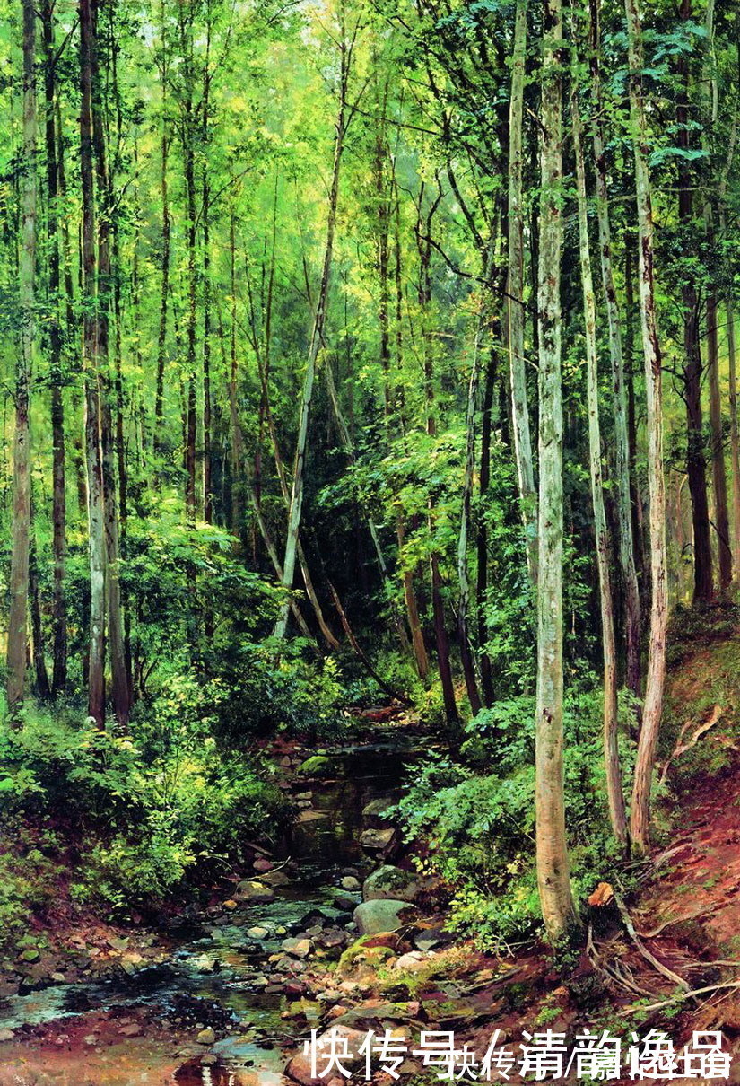 油画&俄罗斯油画大师,伊凡·伊凡诺维奇·希施金,风景油画作品选集