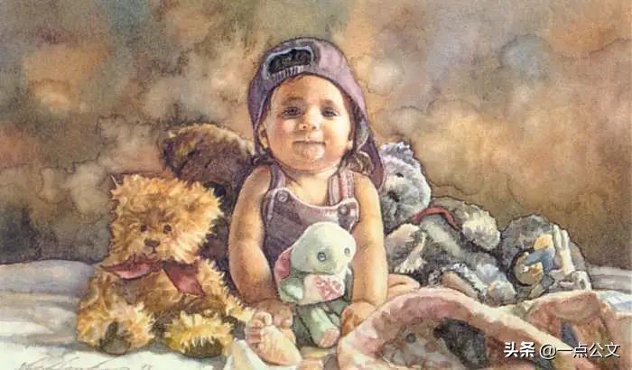 水彩!这位女画家因为一组水彩少女,醉倒多少男人