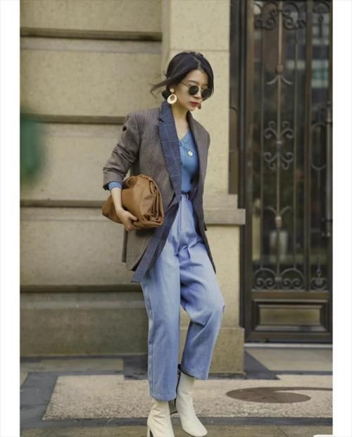 博主三木太“绝”了!同色系穿搭简约又大气,每套搭配都好时髦