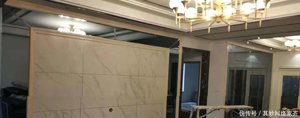 瓷砖|婆婆不顾反对请农村亲戚装修，完工后我懵了，瓷砖电视墙，谁见过