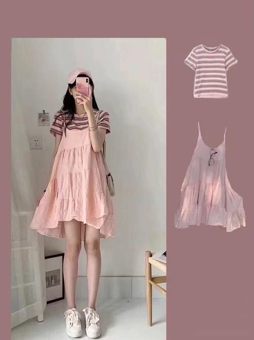 一字肩加背带裤，裸露又能遮盖肩部肌肤，满足你的少女心