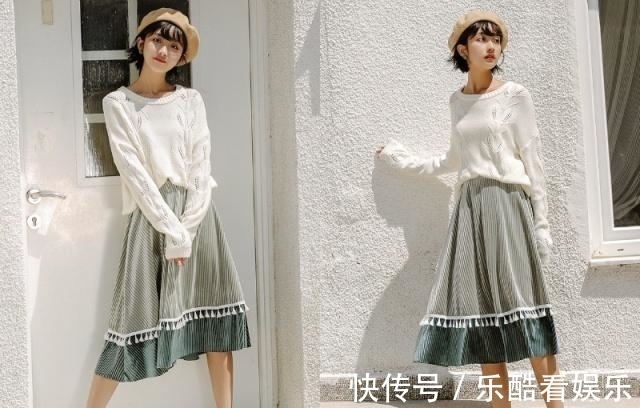 毛衣|今年流行宽松毛衣搭配半身裙,时髦又大气!显瘦减龄超好看~