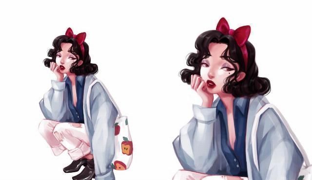 莫阿娜|“油画风格”的迪士尼公主,身穿便装很摩登,又酷又拽比王子还帅