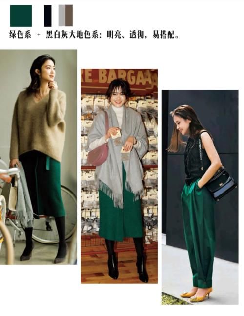 春天穿“绿色”火了,看2种色系,4个配色的百变造型,会穿就美