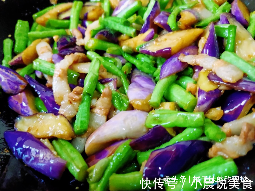 铛！快敲响周末干饭铃空心菜炒肉，葱油烧鸡腿，五花肉豆角茄子