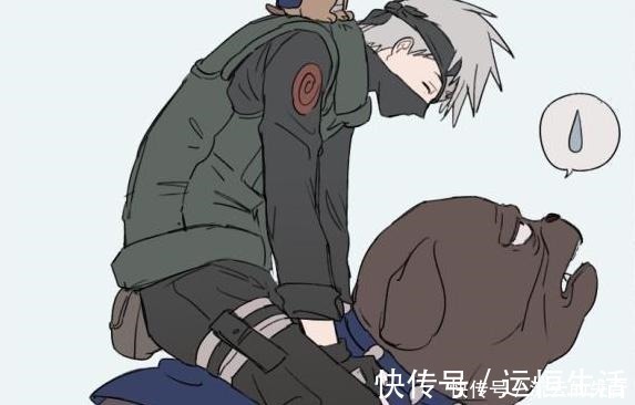 火影|火影卡卡西与忍犬相处的方式,小时候当坐骑,长大后成家人