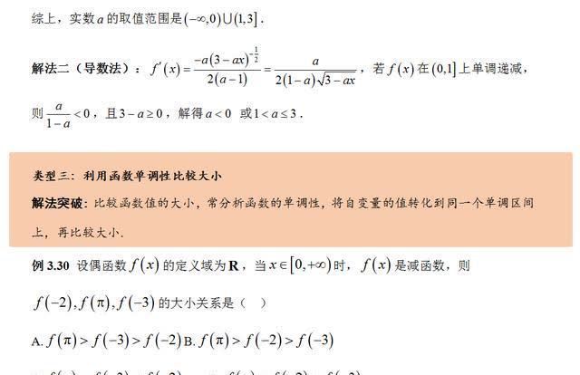 《高中数学真经》阅读下载2：函数的单调性（PDF）